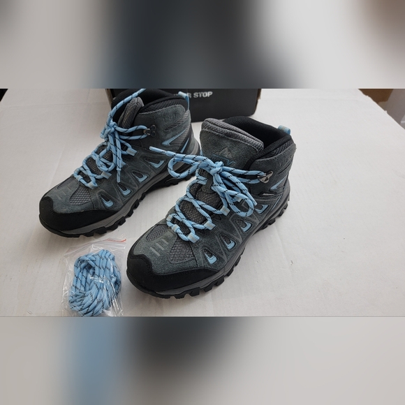 NORTIV 8 Women's Waterproof Wide Hiking Boots Outdoor Trekking Camping Trail - Picture 11 of 13